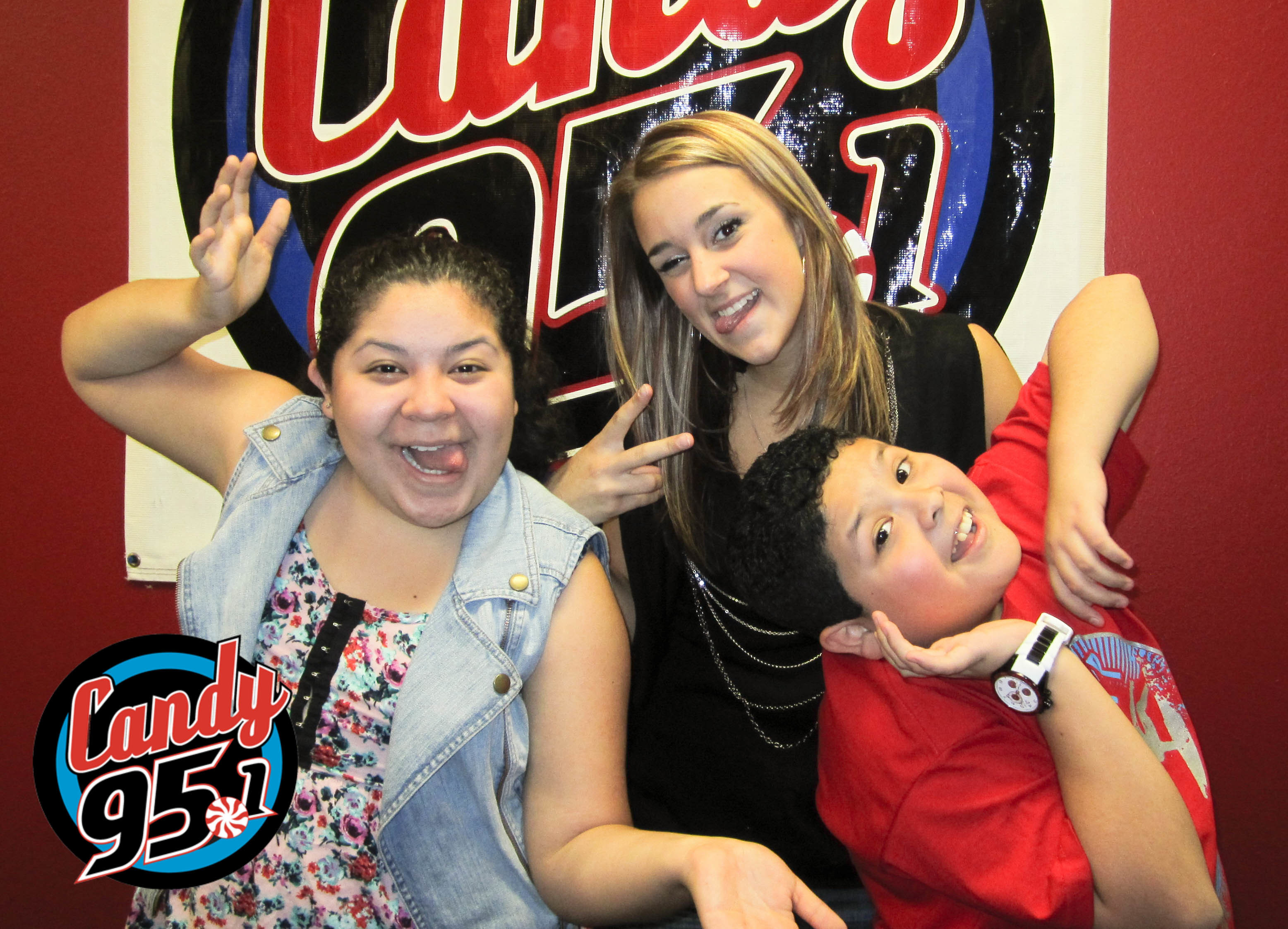 Rico and Raini Rodriguez on Candy 95 with EB episode artwork